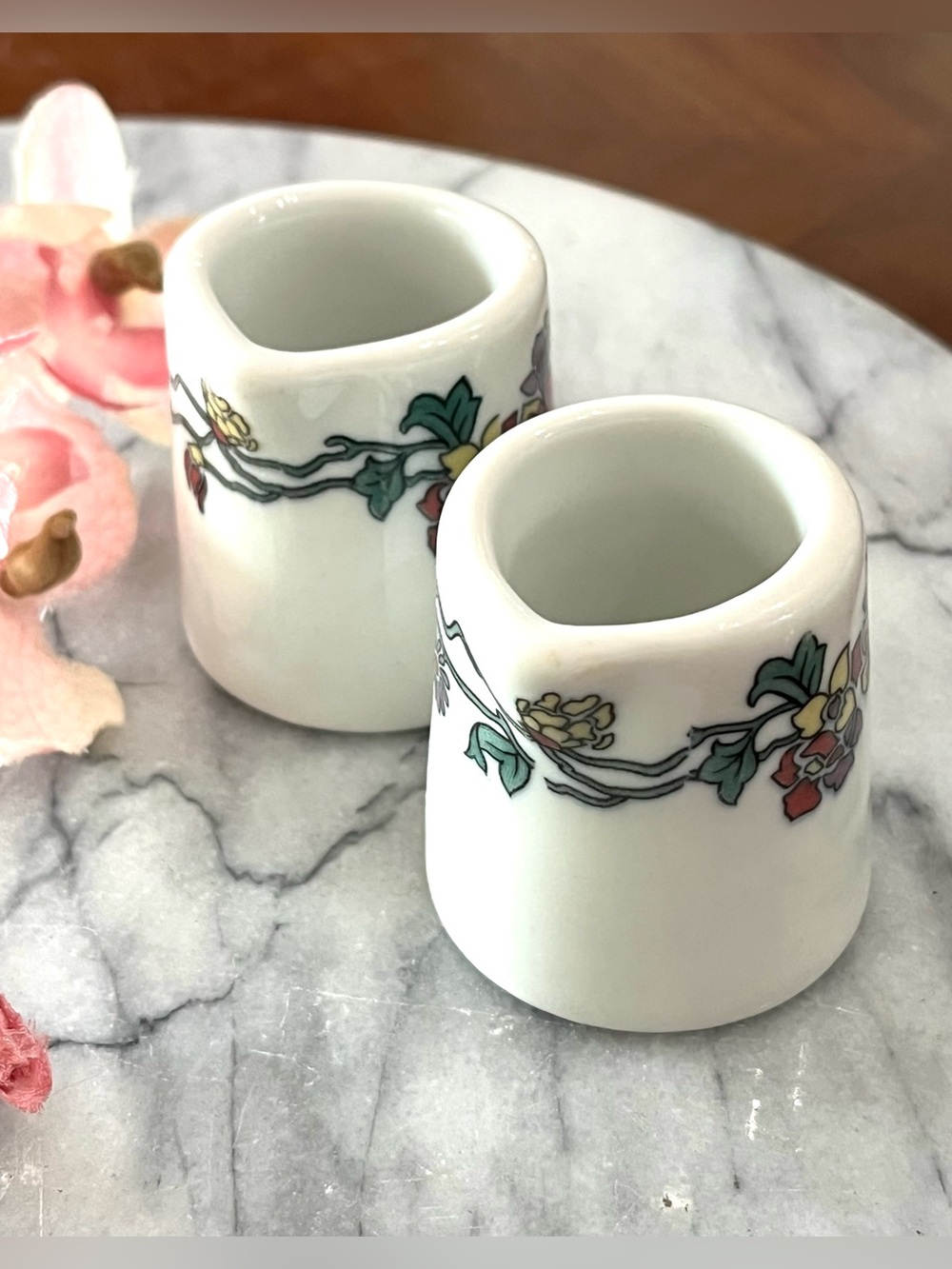 Rare Vintage Pair Shenango China Individual Creamers- Two-Generation History!